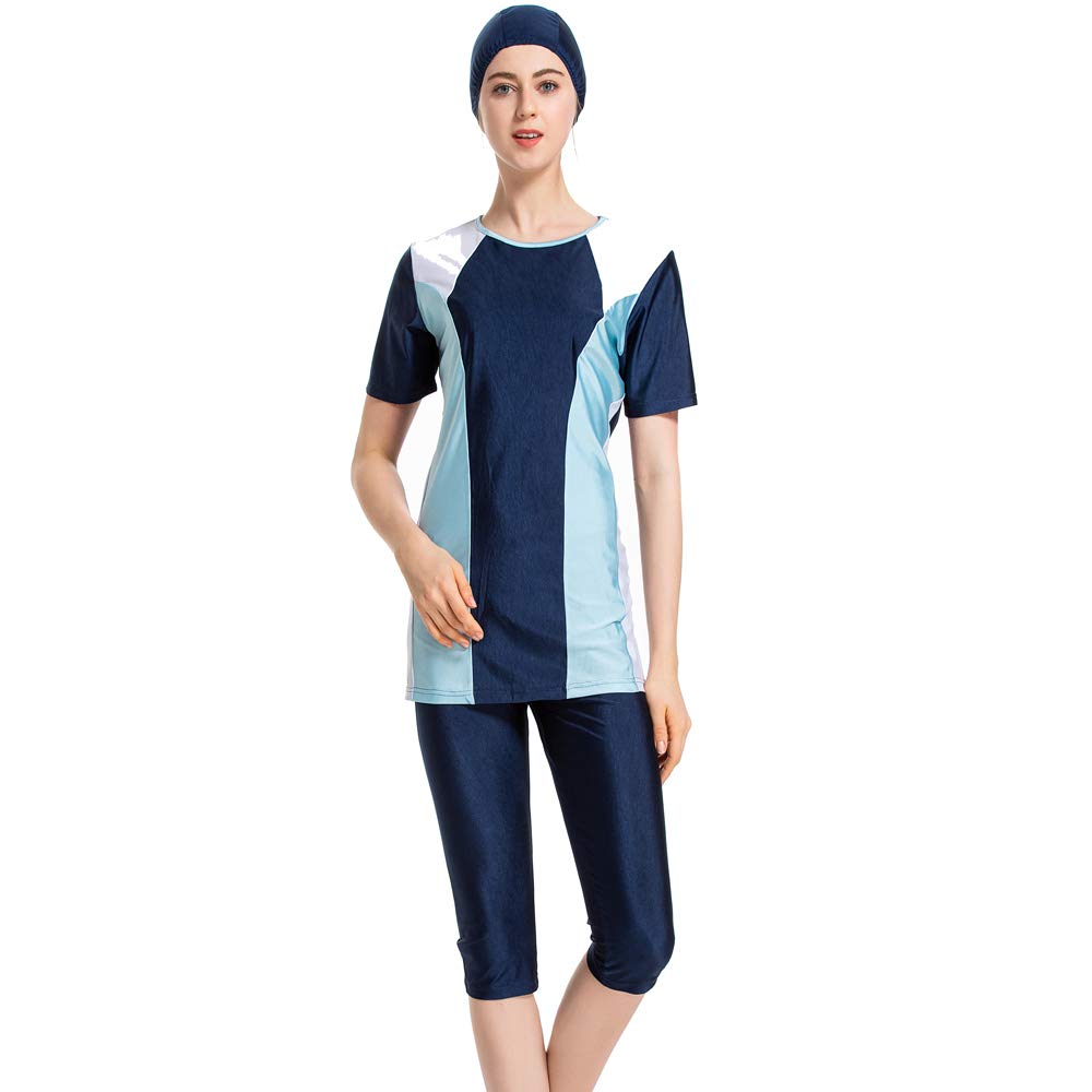Costumi da Bagno Musulmani Costumi islamici Costume da Surf Uomo Musulmano Manica Corta Costume da Bagno Burkini
