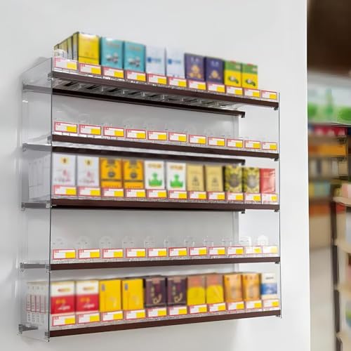 Support d'étui à cigarettes rectangulaire en acrylique pour stopper le désordre en caisse