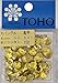 TOHO スパングル 亀甲 約8mm ゴールド 約100枚入り No.501