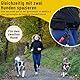 Hundefreund Bungeeteil für Joggingleine - 120 cm Ersatzleine mit elastischem Gummizug und 2 Schlaufen - Verlängerung für Hundeleine (Rot)
