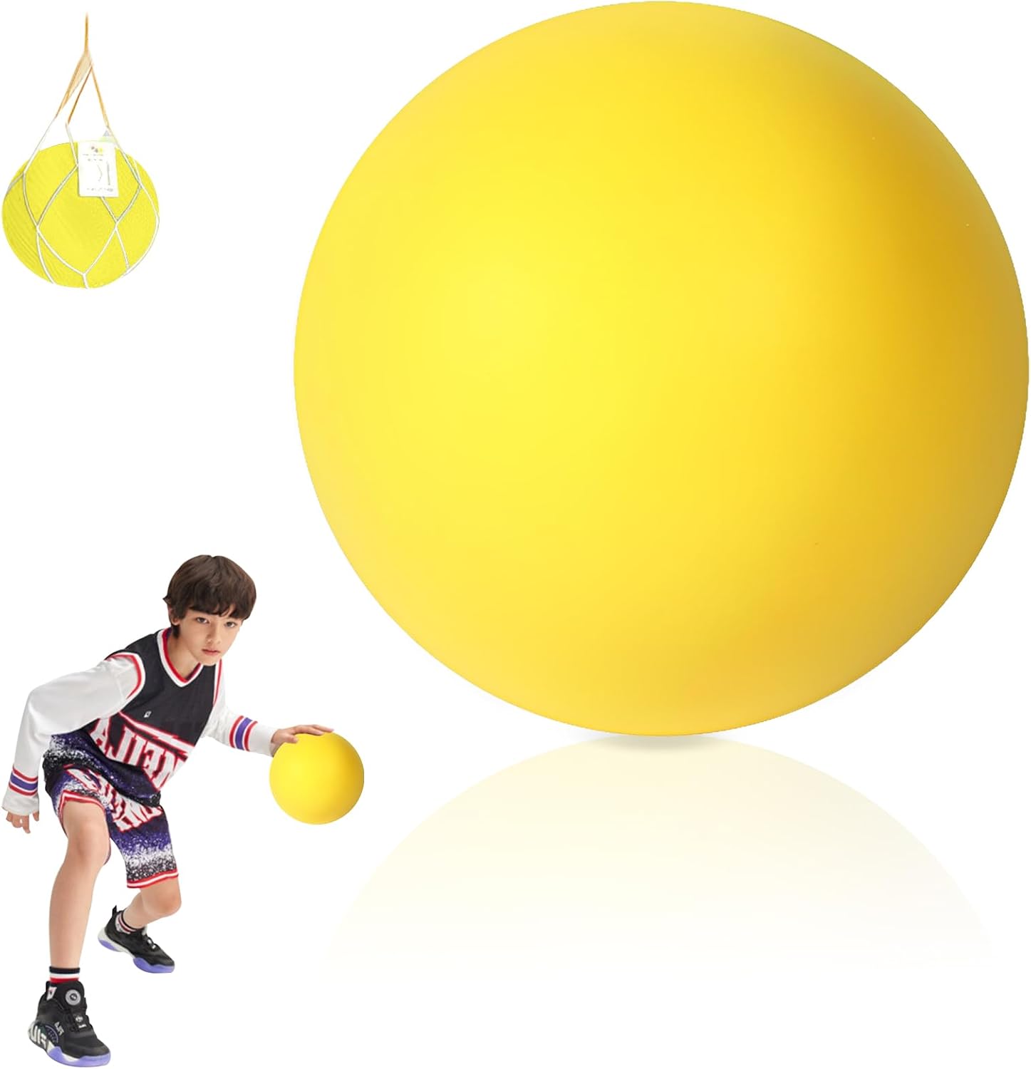 Silent Basketball Uncoated HighDensity Foam Ball with Mute, Soft and