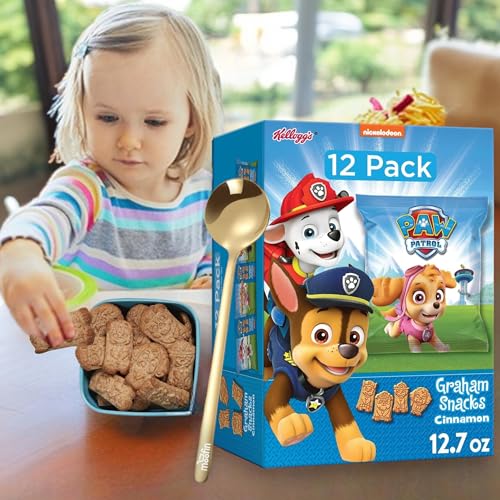 Paw Patrol Snacks, 12.7oz Whole Grain Cinnamon Treats | Bundled With Golden Ss Spoon Fun Character Shapes, No -Fructose Corn Syrup, 12 Pouches - [Pack Of 3] - Thumbnail 3