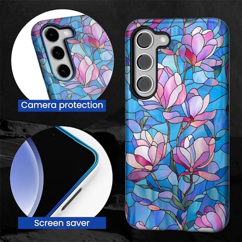 Coque Samsung S23 Plus antichoc évite rayures motif fleurs - 2