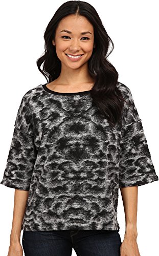 Calvin Klein Jeans Women's Felted Jaquard Crew Neck