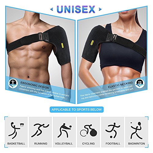 Yosoo Tutore per Spalla, Benda Regolabile Neoprene...