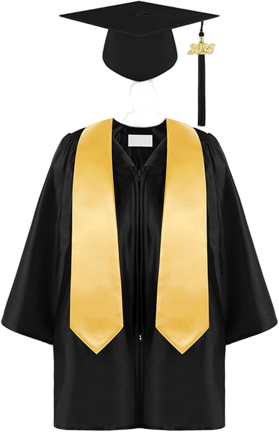 3PCS Kindergarten Graduation Cap and Gown, Preschool Graduation Cap and Gown with Stole, Fits Height 3'6" - 3'8", Style-2