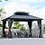 12'x14' Hardtop Gazebo, Outdoor Double Roof Galvanized Steel Gazebo, Aluminum Frame Permanent Pavilion with Curtains & Netting for Backyard, Patio, Deck (12x14)