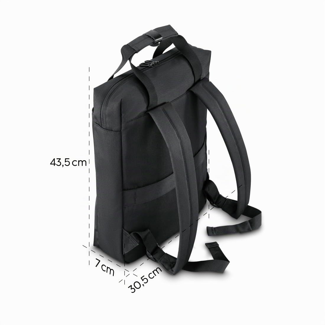 Hama Zaino per computer portatile fino a 16,2 pollici (zaino resistente agli urti, zaino business con borsa per computer portatile, zaino intero con telaio protettivo, organizer, accessori per laptop,