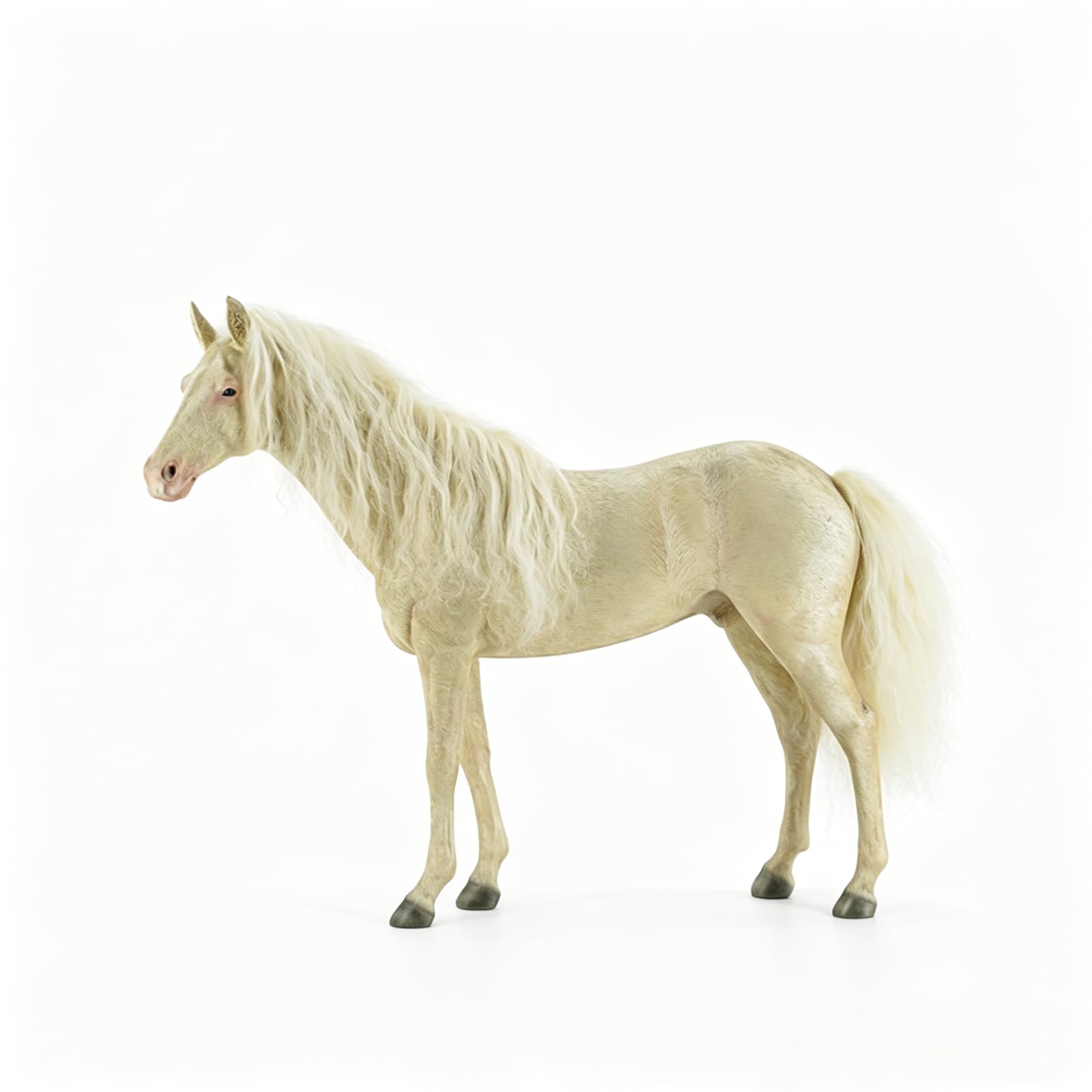 YXCQHZM Horse Model Figurine Realistic White Horse Figurine Horse Model Figurine Realistic White Horse Statue (A)