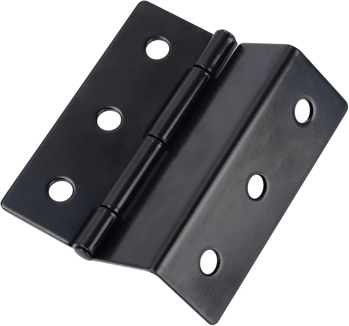 10 Pack 3” Chest Hinges Black, 1/4” Pin Dia, 1/16” Thickness, Swing Clear Hinge, Expandable