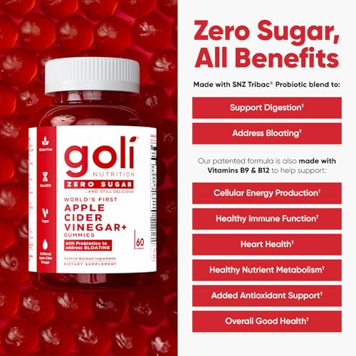Goli Zero Sugar ACV Gummies with B12