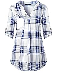 C White Blue Plaid