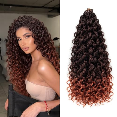 XSASLYET Pre Looped GoGo Curl Crochet Hair for Women 18" 8Packs 1B/350