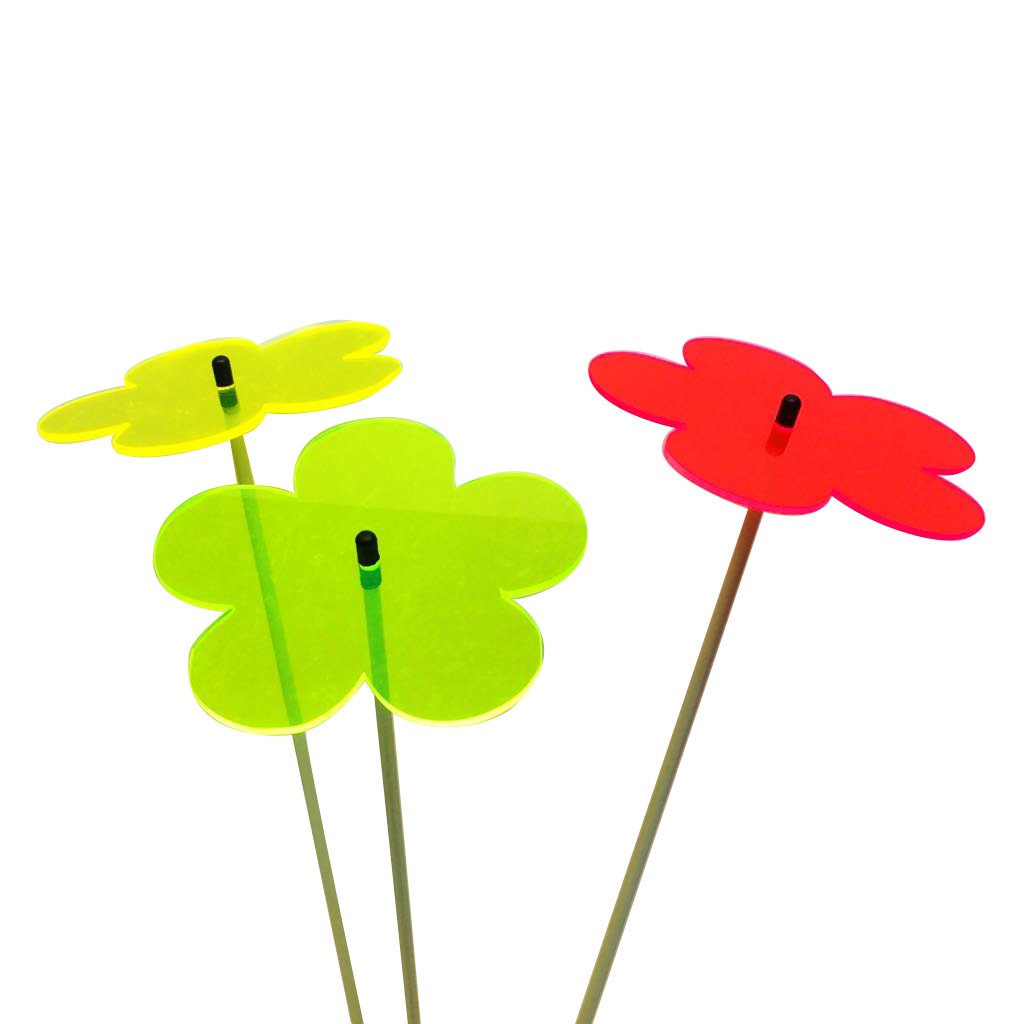 SunCatcher Garden Decor Ornaments Blossom Set of 3 Large Garden Stakes 75cm, 29.5 inch high Indoor Outdoor Yard Accessory