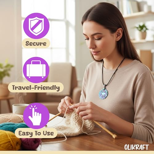 Image of Olikraft 4-Pack Yarn Cutter Pendant Set - Thread Cutter Tool, Ideal for Knitting & Crafting, Easy Grip, Compact Design, Crochet Gifts for Crocheters (Mixed Colors)