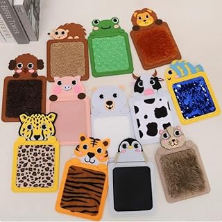 SNOWIE SOFT® 12Pcs Sensory Mat for Babies- Cartoon Animal Tactile Learning Mats for Toddlers,Montessori Sensory Toys Autis...