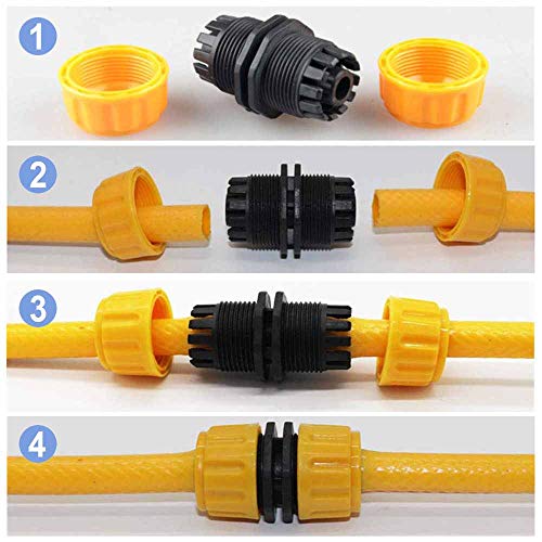 Image of Zibuyu 5PC Hose Connector Joint, 3 /4 to 1 /2 Inch Garden Pipe Tap Fitting