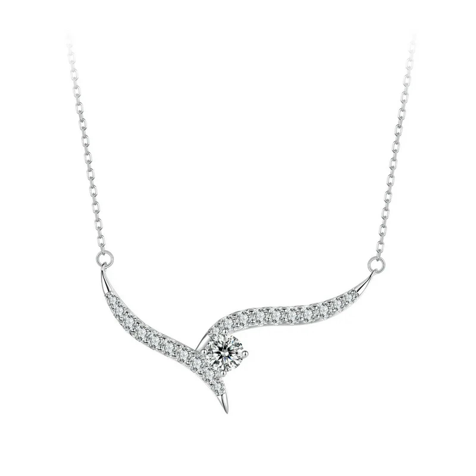 Collana Minimalista In Argento Sterling 925 Per Donna, Ciondolo Delicato In Oro, Regalo Di Gioielli