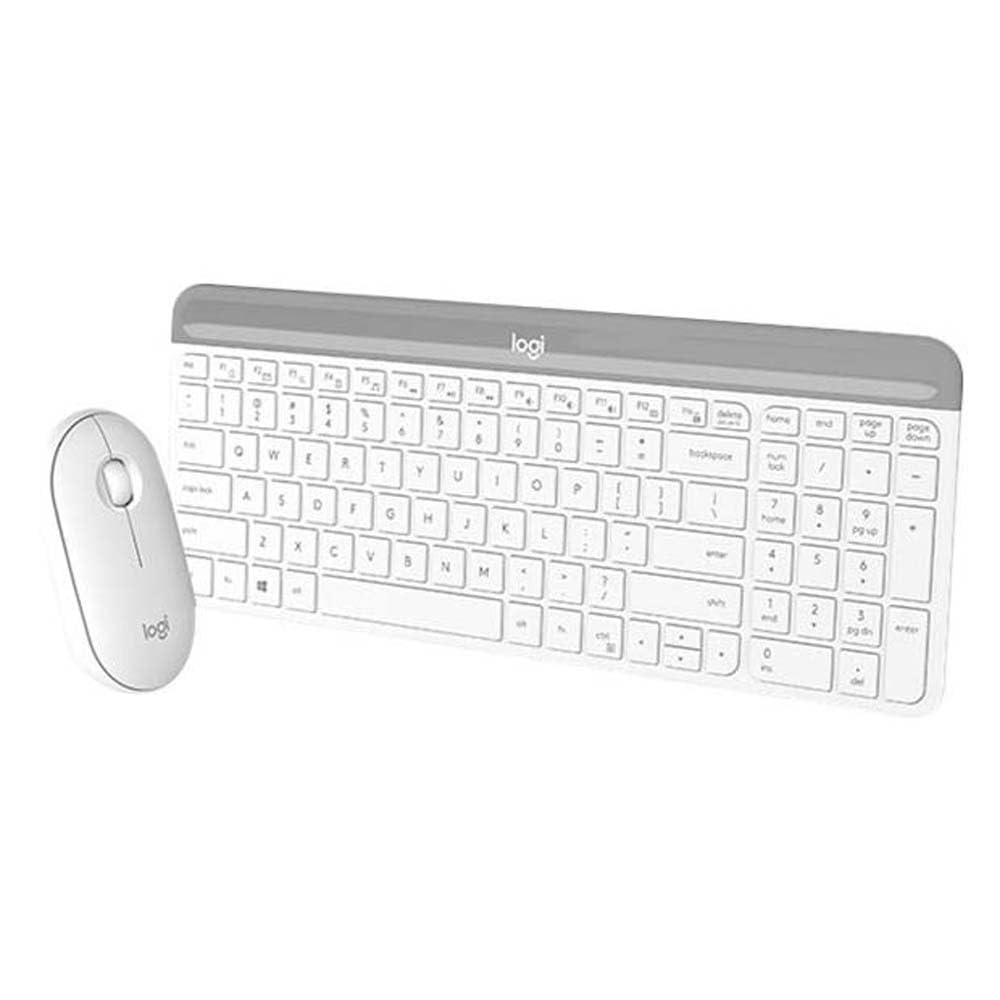Logitech MK470 Kit mouse e tastiera | Layout Scandinavo QWERTY - Bianco