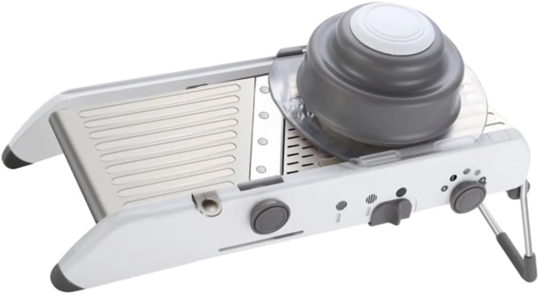 Ciieeo Stainless Steel Adjustable Vegetable Chopper Interchangeable Drums Multi-function Cheese Grater and Shredder for Efficient Food Preparation