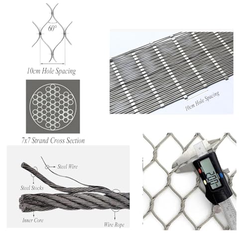 Filet de sécurité anti-vol en acier robuste pour une protection de balcon durable
