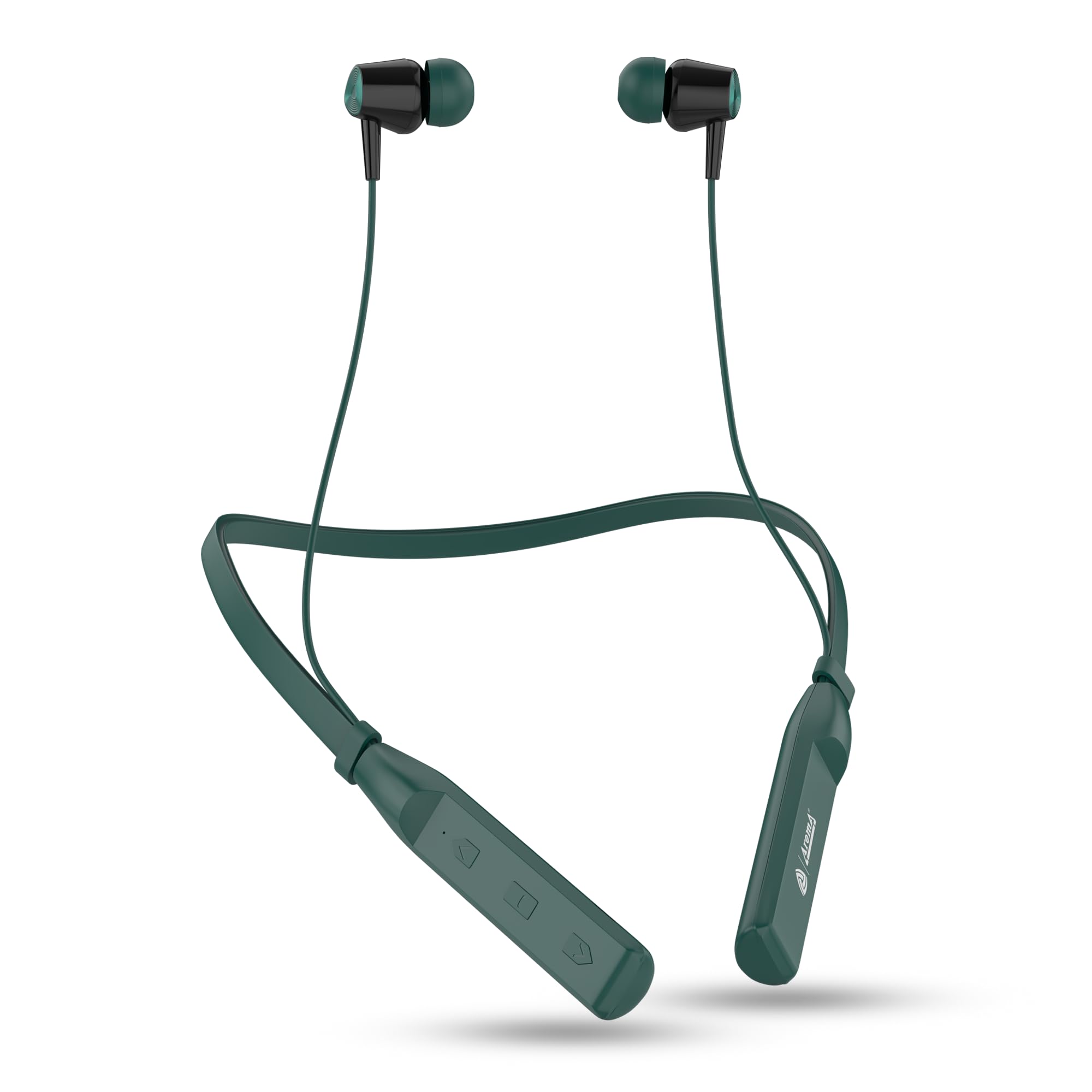 AROMA NB119 Giga Wireless Neckband – Up to 60H Playtime | Dual Pairing | Fast Charging | Heavy Bass (Graphite Green)-image-18