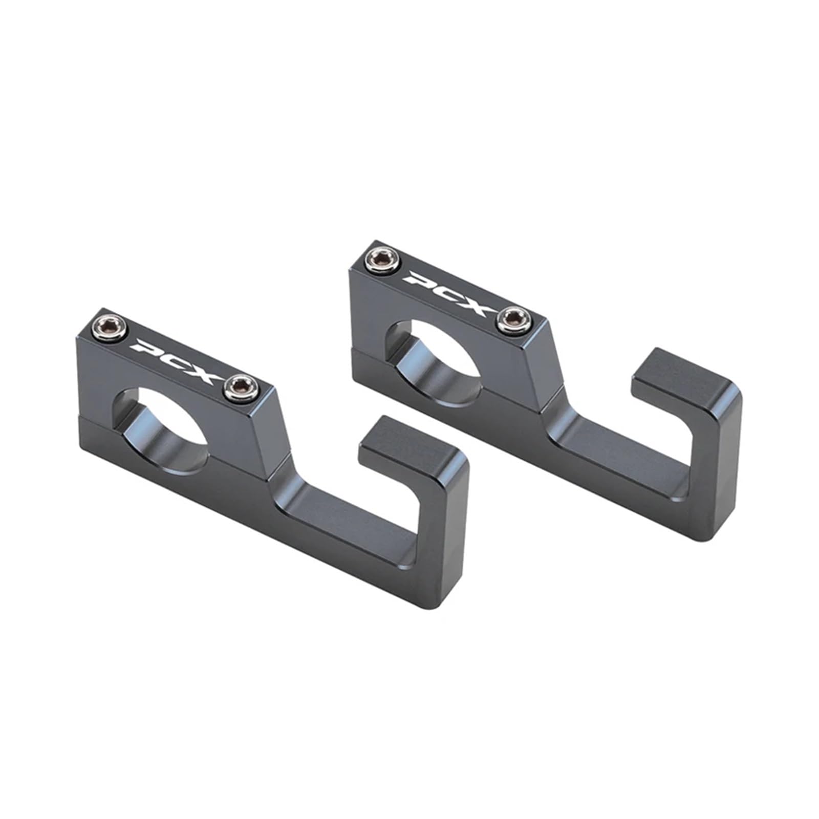 astuyhj Non-Slip Handlebar Hook for Hon@&da PCX125 PCX150 PCX160 PCX 160 PCX 150 PCX 125 22mm Motorcycle Hook Helmet Luggage Bag Hook Holder Hanger Hooks Pcx160(2PC Titanium)