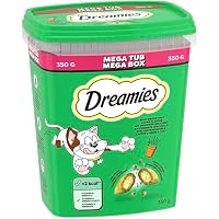 Dreamies Catnip Katzensnacks mit Minze – Traumhaft knusprige Taschen mit zarter Füllung, 2 x 350g – Ansicht 2