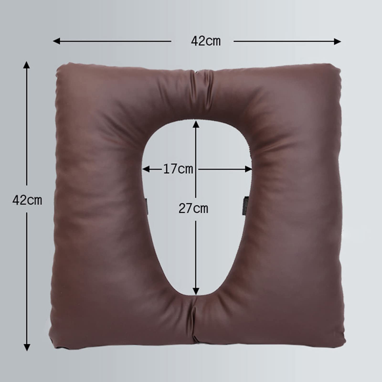NEFSO Almohada Donut, cojín antiescaras para Almohadilla de Cadera antihemorroides, cojín para Silla de Ruedas para Alivio del Dolor de Oficina en casa y Silla de Inodoro, marrón (marrón)
