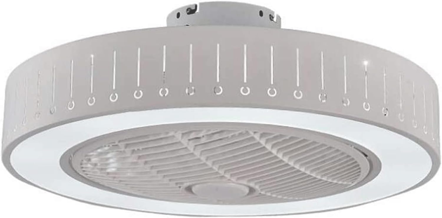 HXYSXHJUO Ceiling Fan Light with Smart Remote Control Round Invisible Fixtures Bedroom Pendant Home Decoration