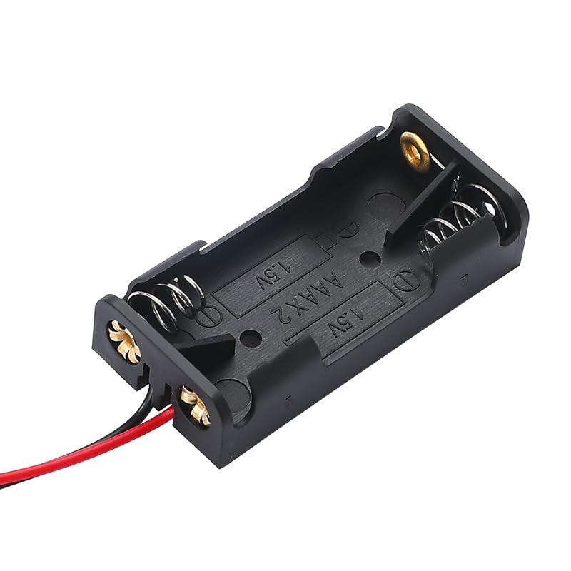 Amazon | 2個セット 電池ボックス 単4形*2本 コード付き 3V 単4電池用