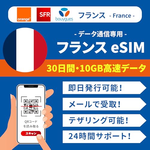 yeSIMztX simJ[h 3010GB f[^ʐM s\ 5G 4G-LTEΉ f[^ʐMp tX vyCh SIMJ[h 24ԃT|[g (eSIM | 30 10GB)