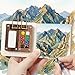 Mini Watercolor Paint Set, Portable Artist Watercolor Travel Kit with 12 Color, 8 Grids Pocket Wooden Palette, Sketchbook, Brush for Artists, Painters, Students