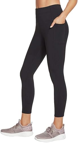 Skechers Women's Go Walk High Waisted 7/8 Legging Leggings, Black, 3X-Large