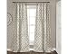 Lush Decor, Gray Geo Trellis Curtains Room Darkening Window Panel Drapes Set for Living, Dining, Bedroom (Pair), 84” x 54 84" x 54"