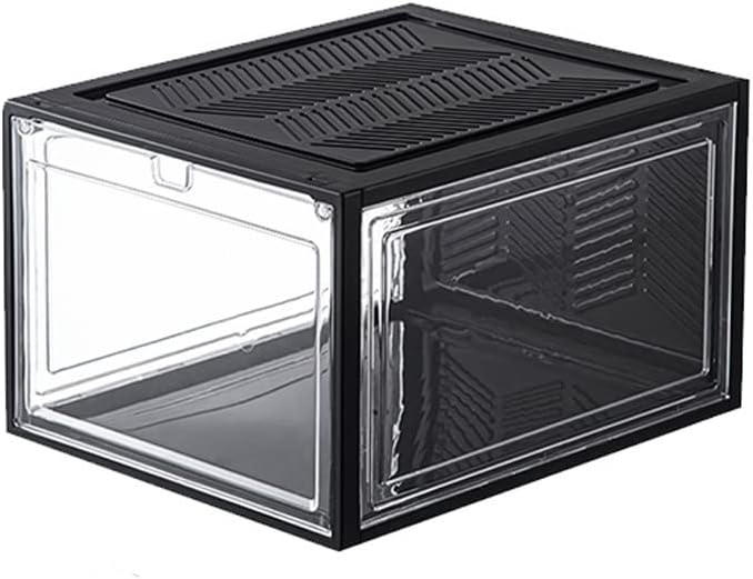 RJJ 4荷付き靴箱 (Color : Black)