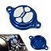 JFG RACING CNC Billet Aluminum Blue Oil Filter Covers Caps For Motorcycle Yamaha YZ250F 2014-2016 YZ450F 2010-2016 YZ250FX 2015-2016 WR250F 2015