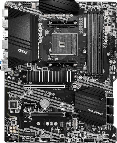 Image of MSI B550-A PRO V1 ProSeries Motherboard (AMD Ryzen 5000, AM4, DDR4, PCIe 4.0, SATA 6Gb /s, M.2, USB 3.2 Gen 2, HDMI /DP, ATX)