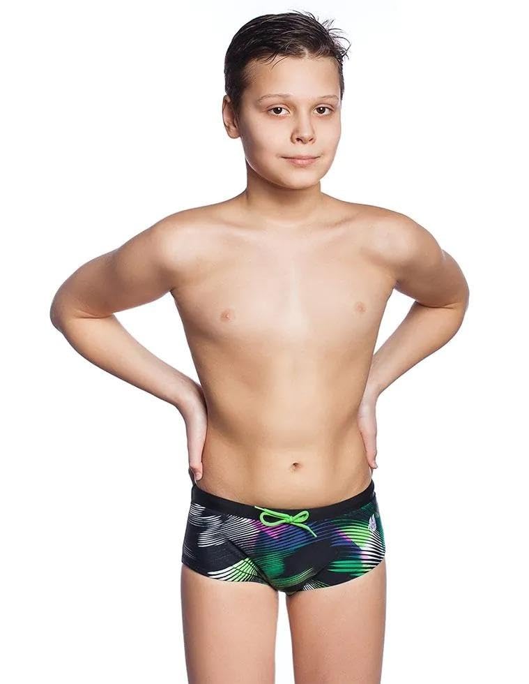 Caleçon Breacker pour garçon Vert maillot de bain de natation