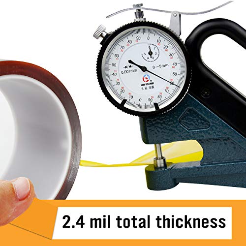 Image of High Temperature Kapton Tape,Polyimide Film Tape to Masking,3D Printing,Electric Task,Soldering, 1 inch(25mm)-36yds-1 Roll