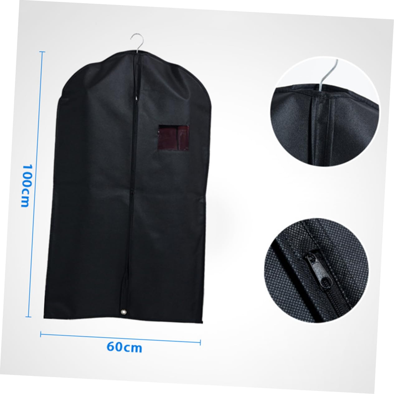 Mipcase 5piezas Guardapolvo para Ropa Prueba de Agua Bolsas para Colgar Trajes Protección contra Polvo Fundas Lavables para Guardar Vestidos de Viaje Trajes y Abrigos