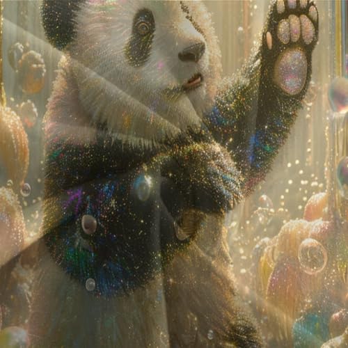 Parure de lit panda housse de couette 140x200 microfibre respirante 3 pièces single