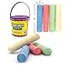 Emraw Jumbo Colored Dustless Chalk Non-Toxic 15 Pack for School, Office, Art & Sidewalk