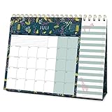 Este calendario de mesa 2022, a color y con un increíble diseño de principio a fin, es una genial adición para cualquier escritorio o estante. Mide 21 x 26,5 cm y fue diseñado para mantenerse firme.