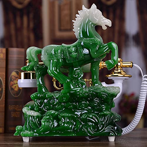 Téléphone rétro imitation jade, cadeau de décoration de maison - 3