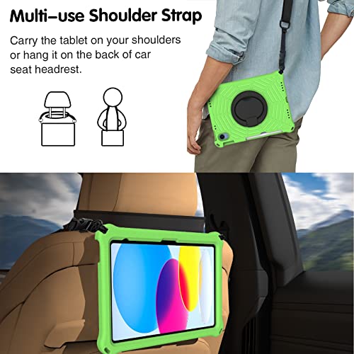 Coque iPad 10 rotative avec poignée de transport pour un usage nomade - 4