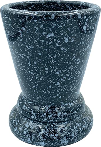 Jarrón Copa florero Cementerio símil mármol 14 X 10 CMS Esmalte