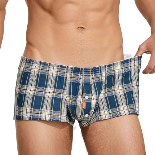 Men's Boxer Shorts Underwear Classic Fit Woven Boxer Shorts Moisture Wicking Men's Boxershorts for Active Lifestyle