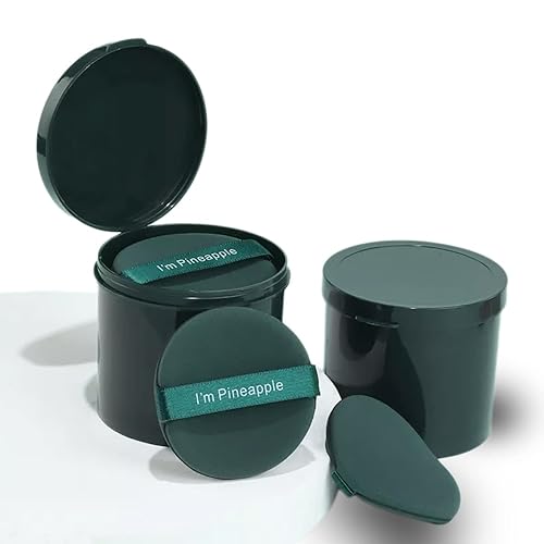 7 esponjas de maquillaje suaves con una caja de almacenamiento, soplo triangular, esponja de maquillaje reutilizable, base líquida y polvo de polvo,