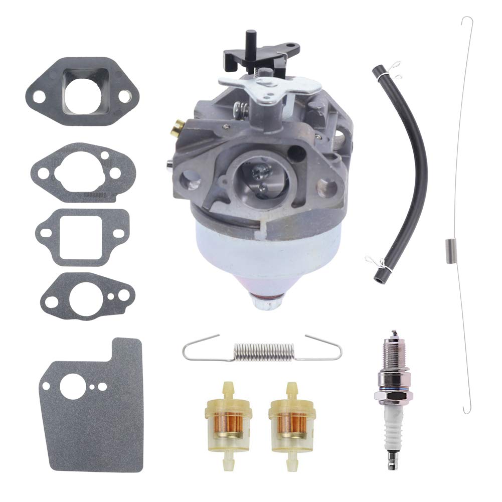 Cnfaner Carburetor 16100-Z0L-853 for Honda GCV160A GCV160LA0 GCV160LA Engines with 16561-Z0L-000 Governor Spring 16562-ZM0-000 Throttle Return Spring Gaskets Filter Kit